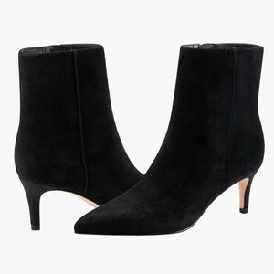 Marc Fisher Black Suede Heeled Boots